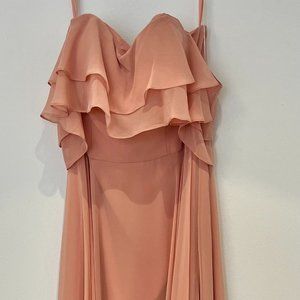 Kennedy Blue Allison Bridesmaid Dress in Peach - never worn with tags!